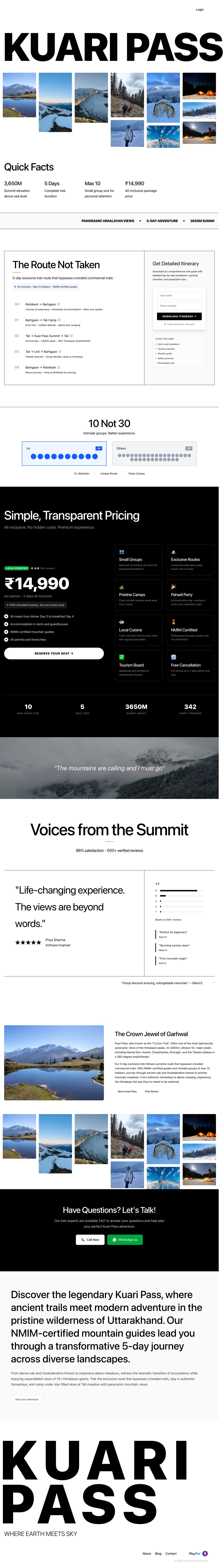 KuariPass — website screenshot